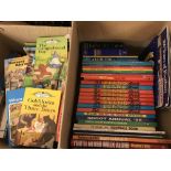 2 boxes of children's books and annuals.