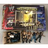 A boxed 2002 Jakks Pacific, WWE wrestling, Metal Vengenace Arena Playset #W99040.