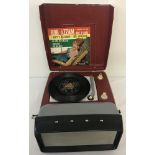 A vintage Bush "Top Ten" 9V portable record player, TRP 45.