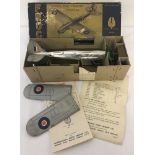 A 1930's boxed "Frog" Mark V single seat fighter plane, complete with instruction sheet.