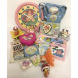 A collection of 1980's toys & accessories relating to Care Bears, My Little Pony, Gloworms