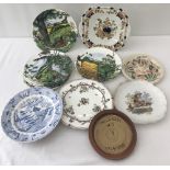 A quantity of ceramic plates.