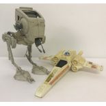 2 Original Star Wars Kenner Toys vehicles. A Return of the Jedi 1982 AT-ST Scout Walker.