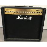 A Marshall MG Series 100DFX Amplifier with reinforced corners & carry handle to top.