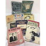 A collection of 20's, 30's & 40's sheet music.