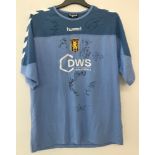 A 2004/06 Aston Villa FC hummel DWS Investments signed training shirt.
