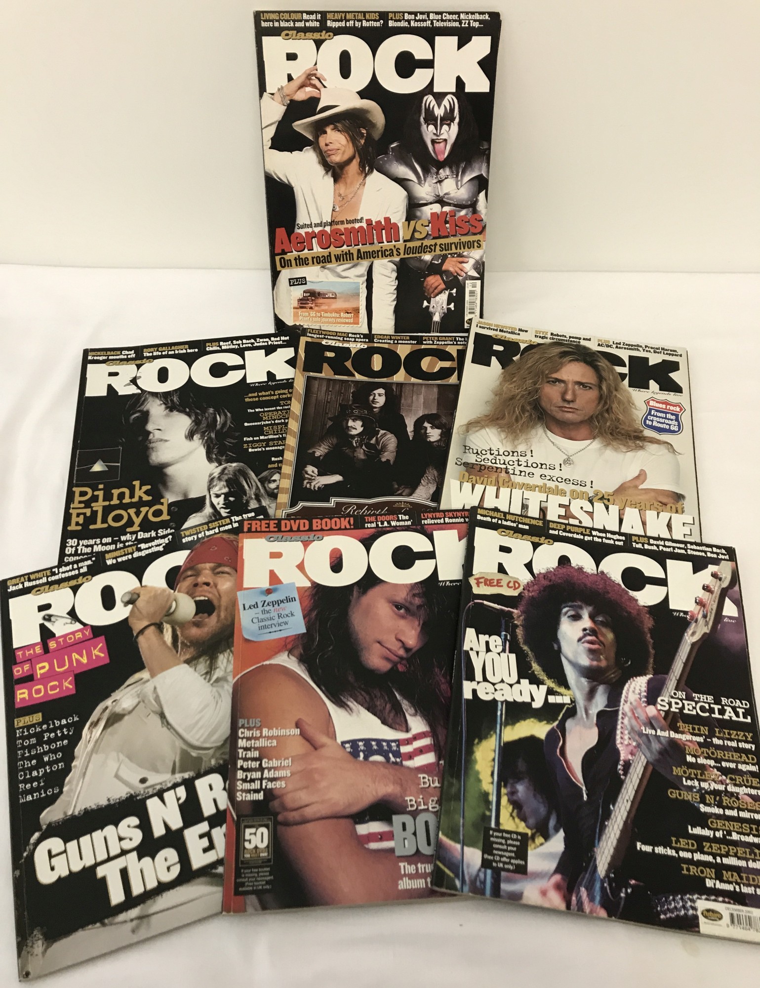 7 copies of "Classic Rock" Magazine dating from late 2002 and 2003.