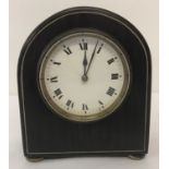 A late 19th/early 20th century rosewood cased mantel clock.