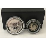 A 2014 1 ounce silver Australian 1 dollar Koala coin.