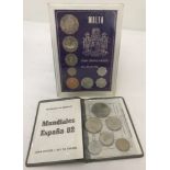 A 1972 Bank Centrali-Malta cased coin collection.