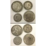4 silver coins.