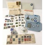 A collection of postal related items.