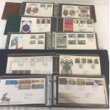 A collection of First Day Covers, in 5 albums, dating from 1970's through to early 2000's.