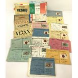 A collection of vintage QSL together with a quantity of Indo Mauritian Program radio request cards.