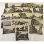 A collection of 20 vintage Suffolk postcards to include some good RP's and street scenes.