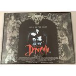 A framed & glazed 1992 film advertising poster of Bram Stoker's Dracula.