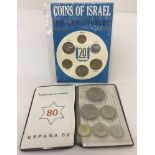 A coins of Israel 20th Anniversary 1948-1968 collection card.