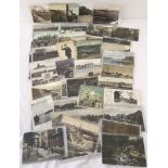 A quantity of 60+ vintage Norfolk postcards, some good RP's.