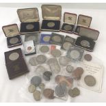 A quantity of Commemorative coins and medallions.