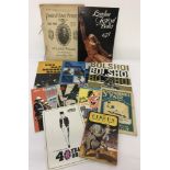 A small collection of vintage programmes, books and pamphlets relating to entertainment.