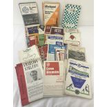 A quantity of assorted vintage football programmes dating from the mid 1960's - 1970.