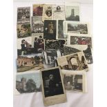 A small collection of vintage postcards to include examples from the early 20th century.