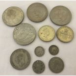 A small quantity of British commemorative coins.