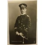 WW1 Style German Postcard depicting Cpt. Lieutenant Weddigen, Captain of the German submarine U-9.