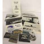 A quantity of assorted submarine ephemera and badges.