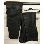 A pair of "Cappele" ladies leather motorcycle trousers.