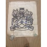 Stained glass cartoon 'Arms of Wolverhampton' by Florence Camm (attrib.)