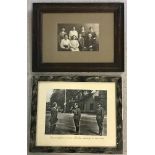 Two vintage framed photographs.