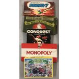 A collection of 5 board games.