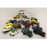 A quantity of 18 unboxed assorted Lledo Days Gone advertising vans.