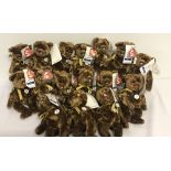 A collection of 16 "Champion" 2002 Fifa World Cup TY Beanie Baby Bears.