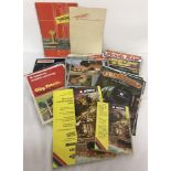 A collection of vintage and modern model railway books, catalogues and magazines.