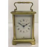 A vintage brass cased Duverdrey & Bloquel, France, Bayard 8 day carriage clock.