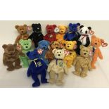 A collection of 15 TY Beanie Baby Bears. All with original tags.