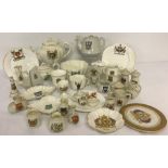 30 pieces of "Shelley" crested ware.