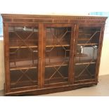 A modern veneered wooden display unit/bookcase.