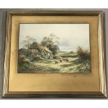 A framed and glazed watercolour by T.H. Annadale.