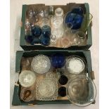 A large collection of vintage and modern glassware.