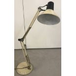 A vintage BHS cream coloured angle pois lamp with metal shade.