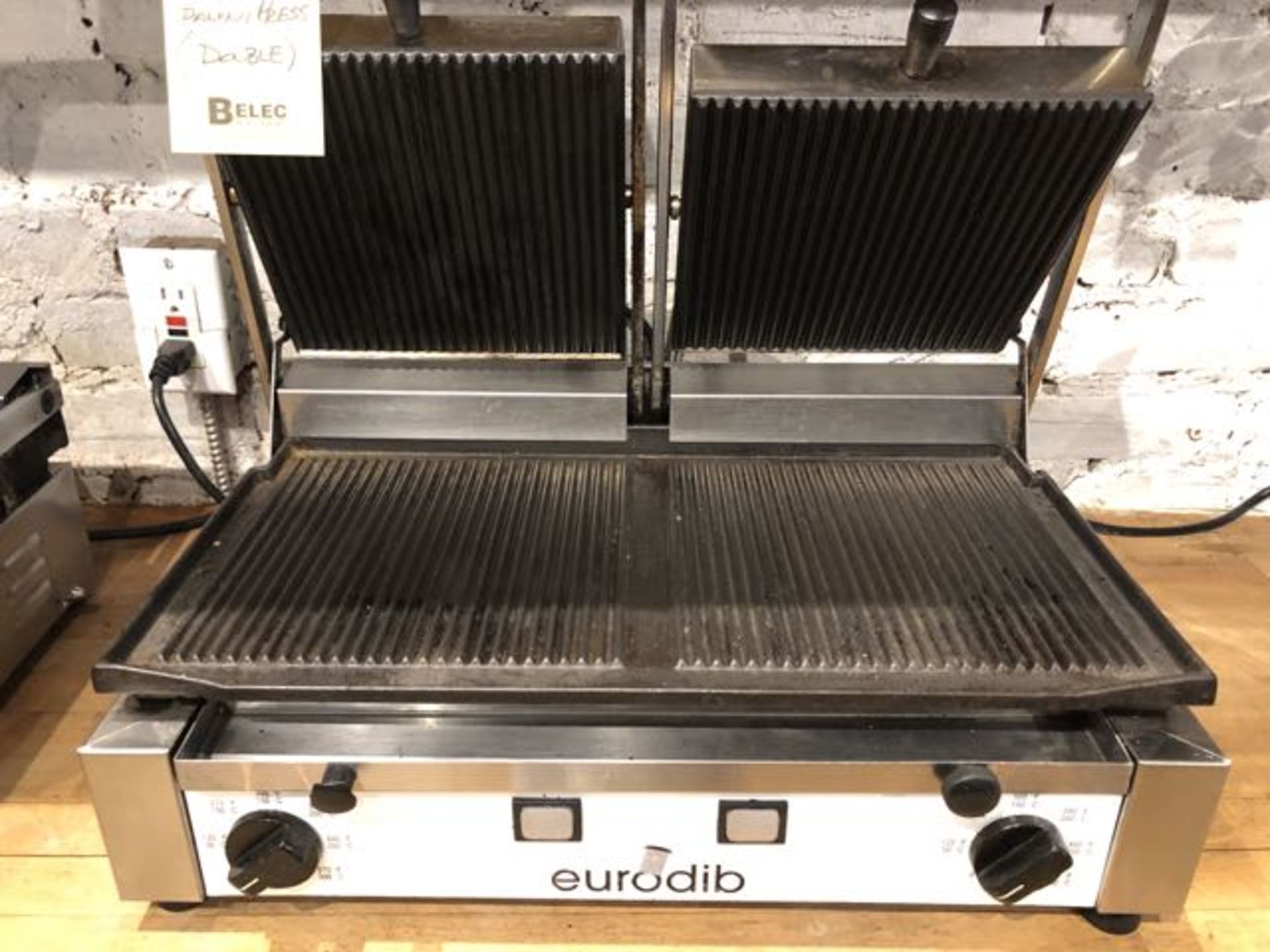 Presse à panini EURODIB, double, surface grille - Image 2 of 2