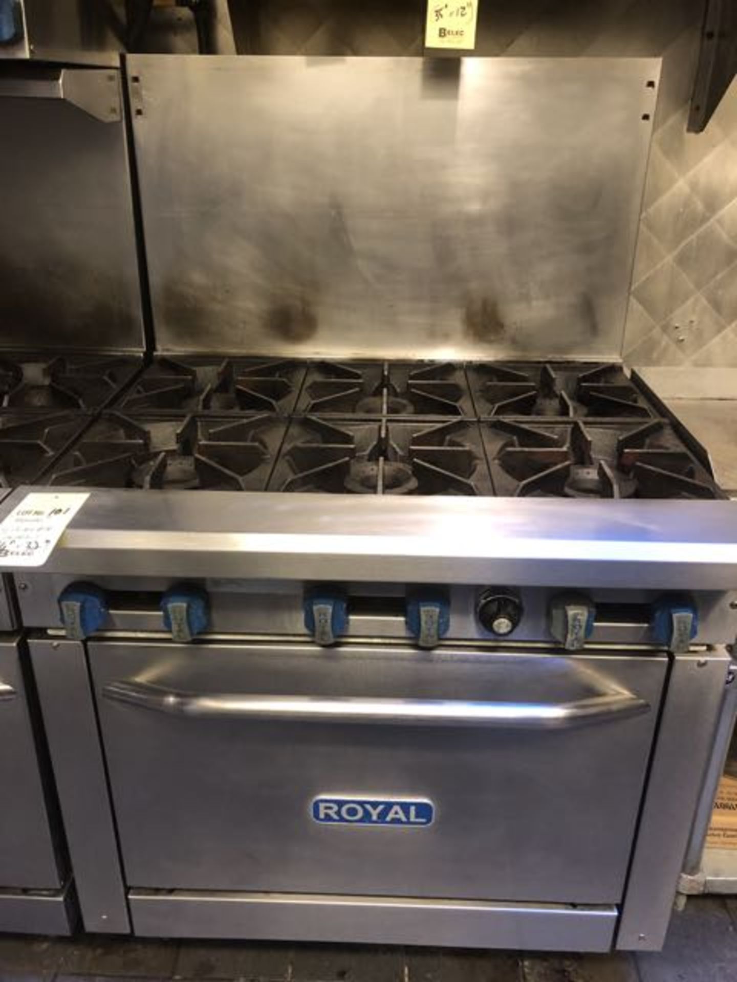 Cuisinière ROYAL 6 bruleurs, gaz 36 x 32"