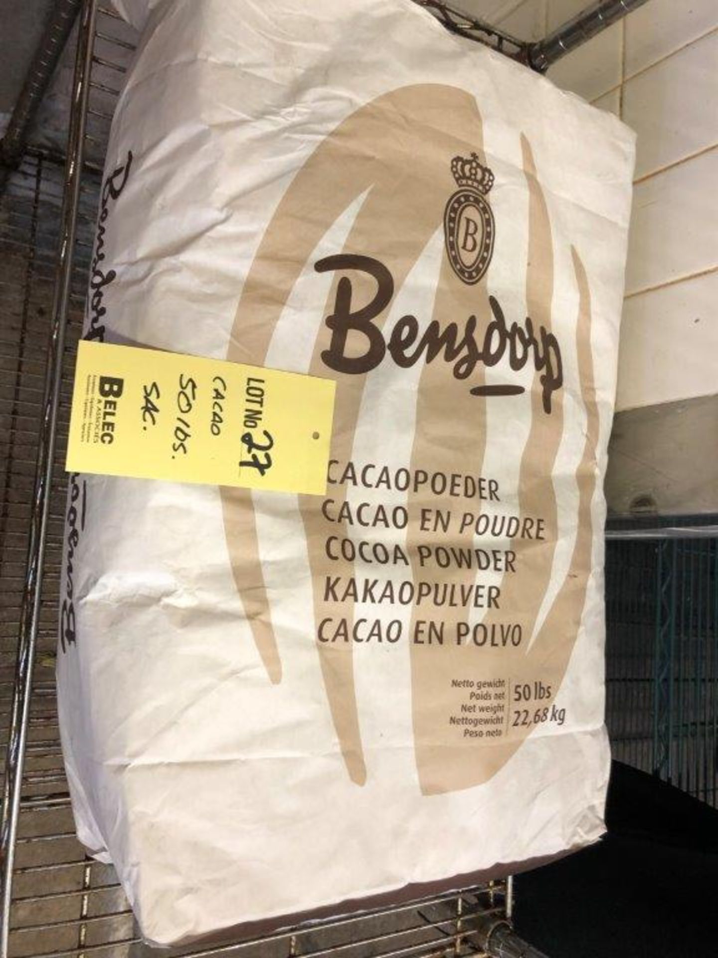 Sac de Poudre de Cacao 50 lbs BENSDORP