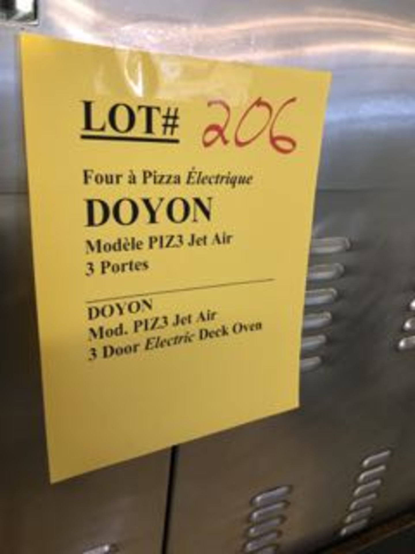 DOYON Four à Pizza electrique Mod # PIZ3 - 3 niveaux avec base - Image 4 of 4