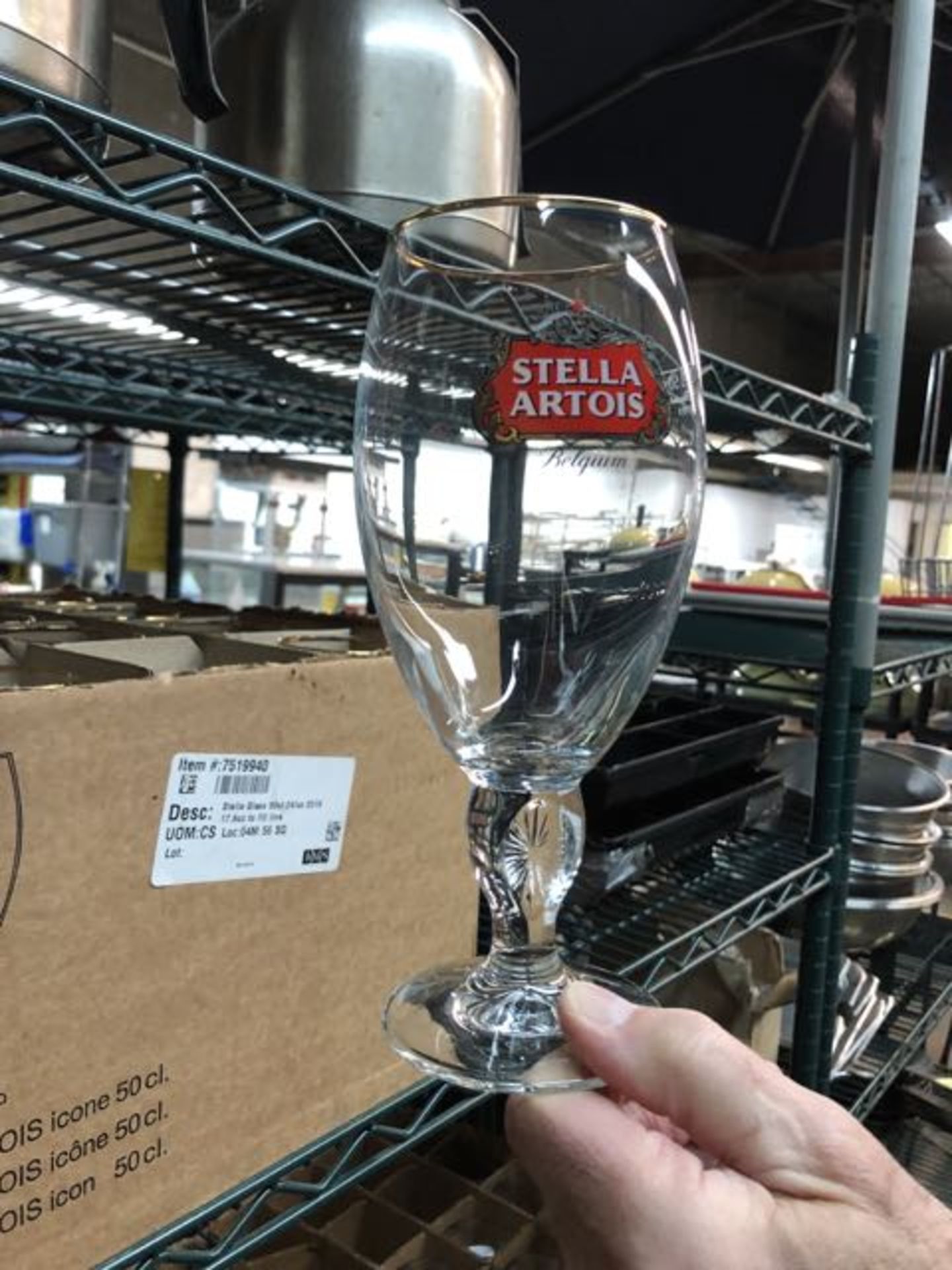 Lot de (24) verres STELLA ARTOIS - verres bière