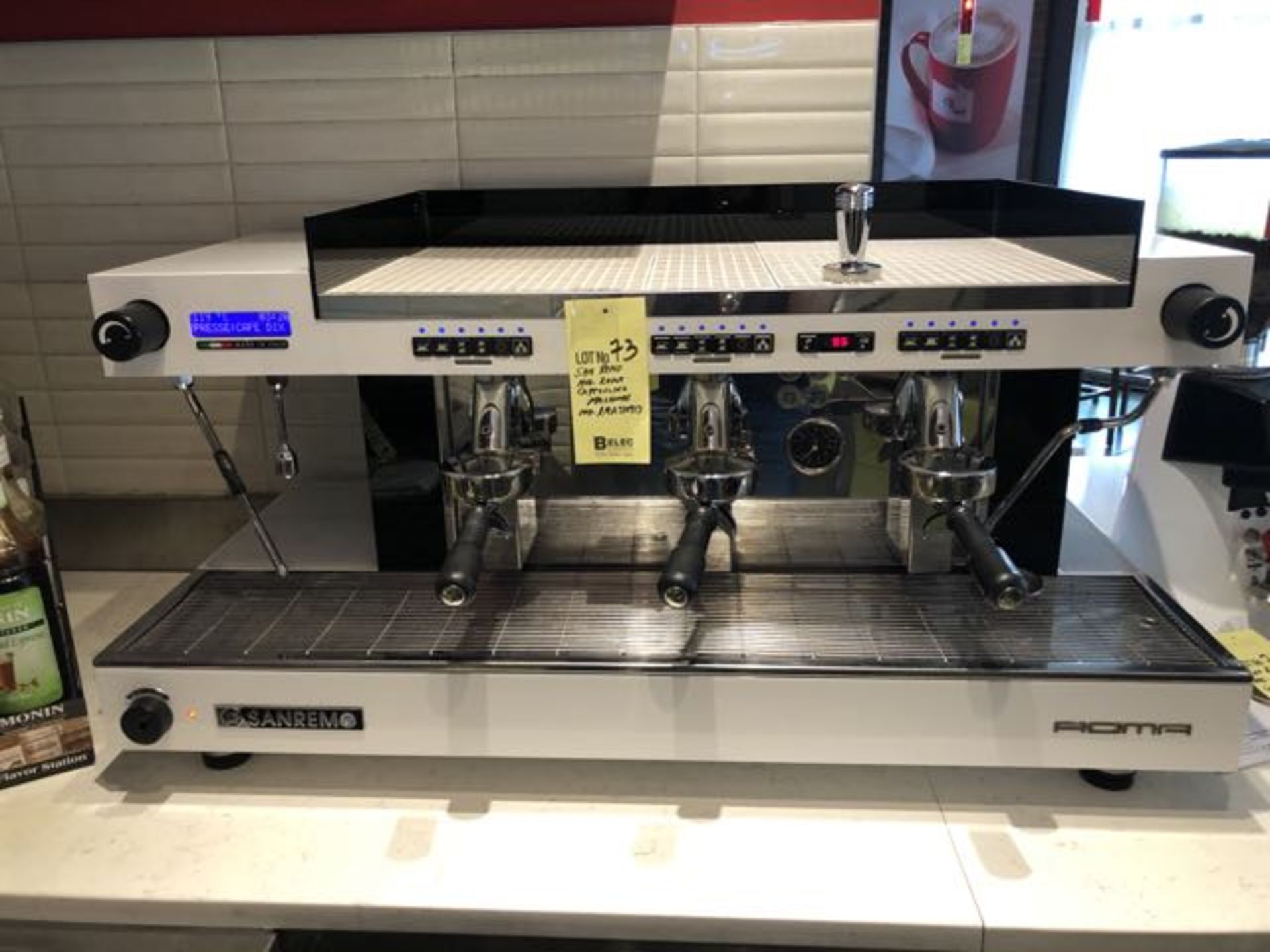 Superbe Machine à Cappuccino / EspressoSAN REMO mod # ROMA # RMA 330913 , 3 têtes - Image 2 of 8