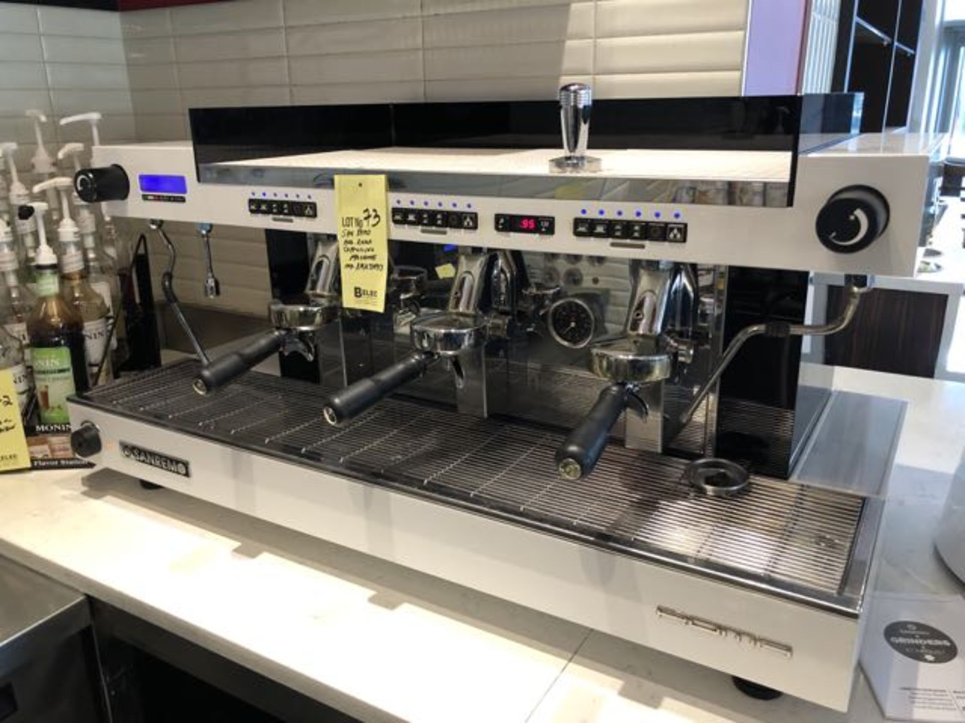 Superbe Machine à Cappuccino / EspressoSAN REMO mod # ROMA # RMA 330913 , 3 têtes